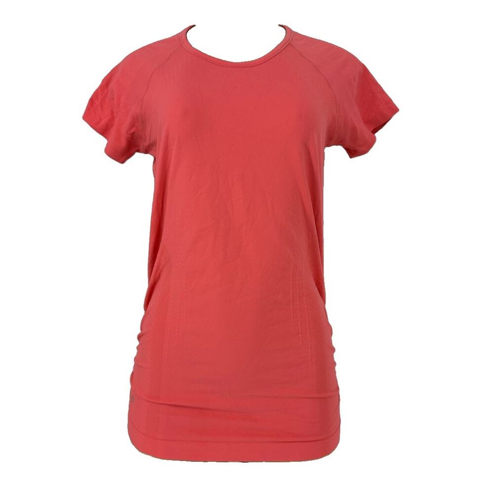 Athleta Medium Women Fastest Track T-shirt Tee Short Sleeve Stretchy Running 6-2